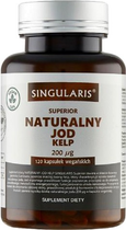 Харчова добавка Singularis Superior Naturalny Jod Kelp 120 капсул (5907796631515)