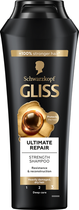 Зміцнюючий шампунь GLISS Ultimate Repair для сильно пошкодженого та сухого волосся, 400 мл