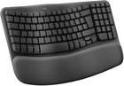 Клавиатура беспроводная Logitech Wave Keys Bluetooth/Wireless Black (920-012304)