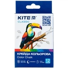 Крейда кольорова 6 кольорів 12 штук Kite Classic K-075, 67636, 67636