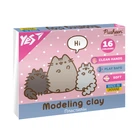 Пластилін 16 кольорів 320 грам Pusheen YES, 540694