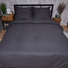 Набор Moon&Star Satin Stripe Dark Serenity Простыня 180х220 см + 2 наволочки 50х70 см (MS-880000676)