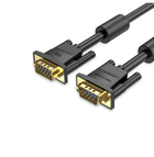 Відеокабель VGA/VGA 3 м Vention DAEBI Cable with ferrite cores чорний