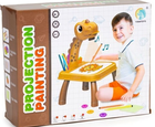 Projektor do rysowania EcoToys dinozaur 12 flamastrów 24 wzory żółty HC549653 (5903769979516)