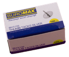 Кнопки никелированные 100шт. в карт.коробке, Buromax BM.5102