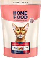 Сухий корм для кішок Home Food для стерилізованих з качкою та грушею