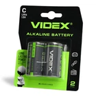 Батарейка лужна Videx LR14 / C