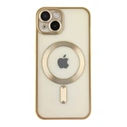 Чохол TPU Metallic Chrome Full Camera with Magsafe для iPhone 15 Колір Chrome Gold