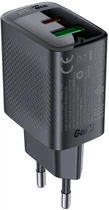 Мережевий зарядний пристрій Acefast A78 PD20W GaN USB-A+USB-C charger Black (6974316283256)