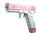 Детский Водяной пистолет Glock. Розовый автоматический водяной пистолет + 2 обоймы