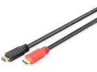 Кабель для передачи видеосигнала Digitus HDMI - HDMI UHD 4K 10м Черный (AK-330118-100-S)