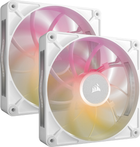 Wentylator Corsair iCUE Link RX140 MAX RGB 140 mm PWM 2 Pack White (CO-9051040-WW)