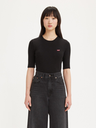 Футболка бавовняна жіноча Levi's Luca Slim Tee Rib A3388-0004 M Чорна (5401157130070)