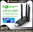 Високошвидкісний WiFi адаптер 1200Mbps з 4 антенами USB3.0 2.4GHz+5.8GHz