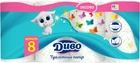 Туалетная бумага Диво Decoro Двухслойная 140 отрывных листов 8 рулонов (4820003838822)