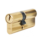 Дверний циліндр ABUS ключ-ключ E50 MM 35/35, латунь матова