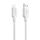 Кабель Proove Striped Silicone USB to Lightning (1m) white