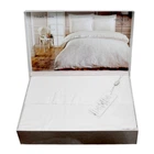 Комплект постельного белья Maison Dor Mirabella Dantela White 200*220 см