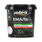 Эмаль акриловая Зебра 10 белая 2 кг