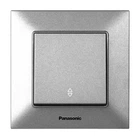Выключатель одноклавишный проходной Panasonic Arkedia Slim серебряный