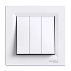 Вимикач триклавішний Schneider Electric Asfora EPH2100121 білий