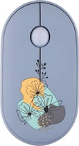 Мышь 2E MF300 FLORA:MALLOW Silent WL BT Blue (2E-MF300WFLORABL)