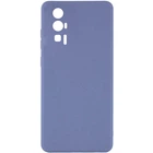 Чехол Epik Candy Full Camera для Xiaomi Poco F5 Pro Силиконовый Голубой / Mist blue