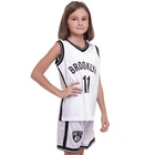 Форма баскетбольная детская NBA клуб Brooklyn Nets 11 NB-Sport размер S 116-122 см цвет белый-черный 3578