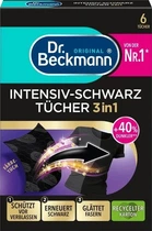 Серветки Dr. Beckmann 3 в 1 для оновлення чорного кольору та тканини, 6 шт.