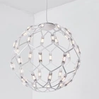Люстра светодиодная подвесная LED светильник для квартиры на потолок лэд 26277 Белый 42-200х40х40 см. 4271658