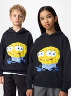 Детское худи для девочки Uniqlo 506113300 110 см Черное (1159827890)