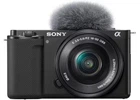 Компактний фотоапарат зі змінним об’єктивом Sony ZV-E10 kit (16-50mm) Black (ILCZVE10LB.CEC)