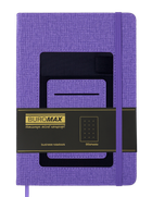 Блокнот діловий Buromax Comfort А5 96 аркушів у крапку обкладинка зі штучної шкіри фіолетовий (BM.295309-07)
