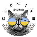 Круглые настенные часы Кот в очках Presentville 36 см (dec0009432)
