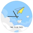 Круглые настенные часы Time to be free! Presentville 36 см (dec0009440)