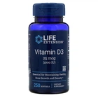 Вітамін D3 Vitamin D3 Life Extension 25 мкг (1000 МО) 250 капсул