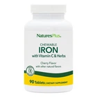 Залізо хелатні з вітаміном С, Chewable Iron, Natures Plus, 90 жувальних таблеток