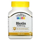 Біотин 21st Century Biotin 10000 mcg 120 таблеток