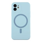 Чохол Glow Silicone Case Full Camera with Magsafe для iPhone 12 Колір Blue