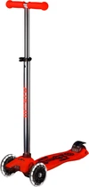 Самокат Micro Maxi Deluxe Glow Led 3-х колесный Красный (MMD368) (7630053561086)