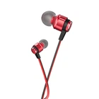 Проводные вакуумные наушники HOCO M85 Platinum sound universal earphone with mic, 3.5mm, 1.2m, red