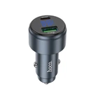 Автомобільний зарядний пристрій HOCO Z57B Glorious Type-C PD45W / USB QC3.0, Metal Gray