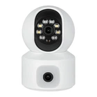 Беспроводная поворотная камера видеонаблюдения GreenVision GV-186-GM-DIG40-10 PTZ 4MP (2MP + 2MP) два объектива