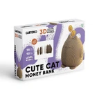 3D Пазл Картонний Cartonic Cute Cat Piggy Bank Скарбничка 98 деталей