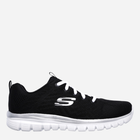 Buty sportowe damskie Skechers 12615-BKW 38.5 Czarne (190872053423)