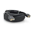 Кабель VEGGIEG VG-15 VGA 3+6 15м тато-тато для комп'ютера та телевізора відеокабель з феритами чорний (LO-TH_11C)
