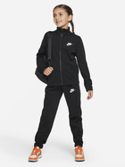 Dres młodzieżowy dziewczęcy Nike K Nsw Tracksuit Poly Fz Hbr FD3067-010 146-152 cm (L) Czarny (196607053058)
