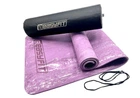 Коврик для фитнеса и йоги EasyFit PER Premium Mat двухслойный с чехлом и стяжками 183х61х0,8 см Фиолетовый (33-102-EF-1930s-1-V)