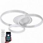 Светодиодная LED люстра AKRILIKA ROUND 100W 4R WHITE Luminaria 3000-6500К,9500Lm, с пультом ДУ 220V IP20