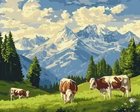 Картина по номерам. (Солнечное утро на лугу) (артикул BS54245) размер 40x50 см.